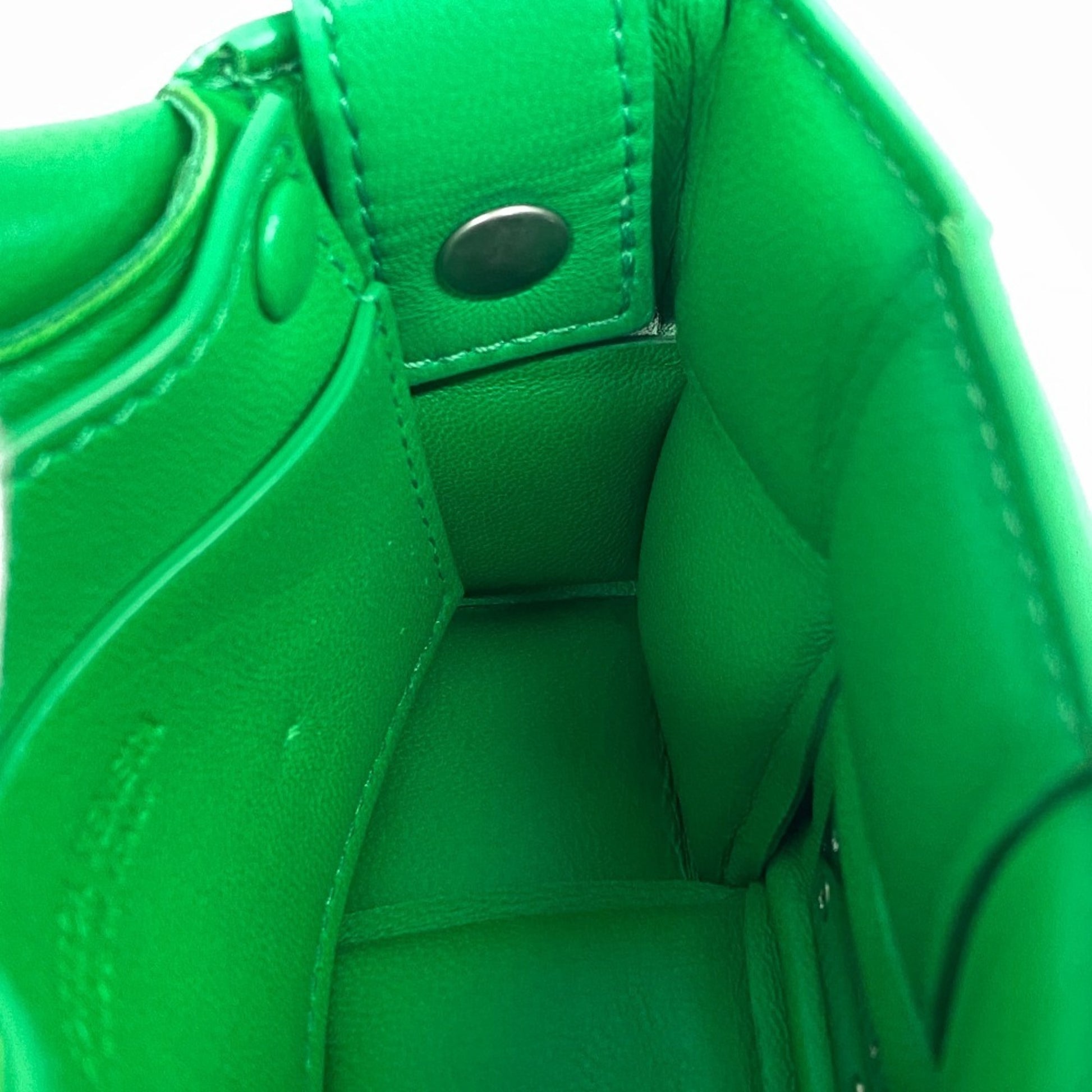 Bottega Veneta Cassette, Green, Leather, shoulder