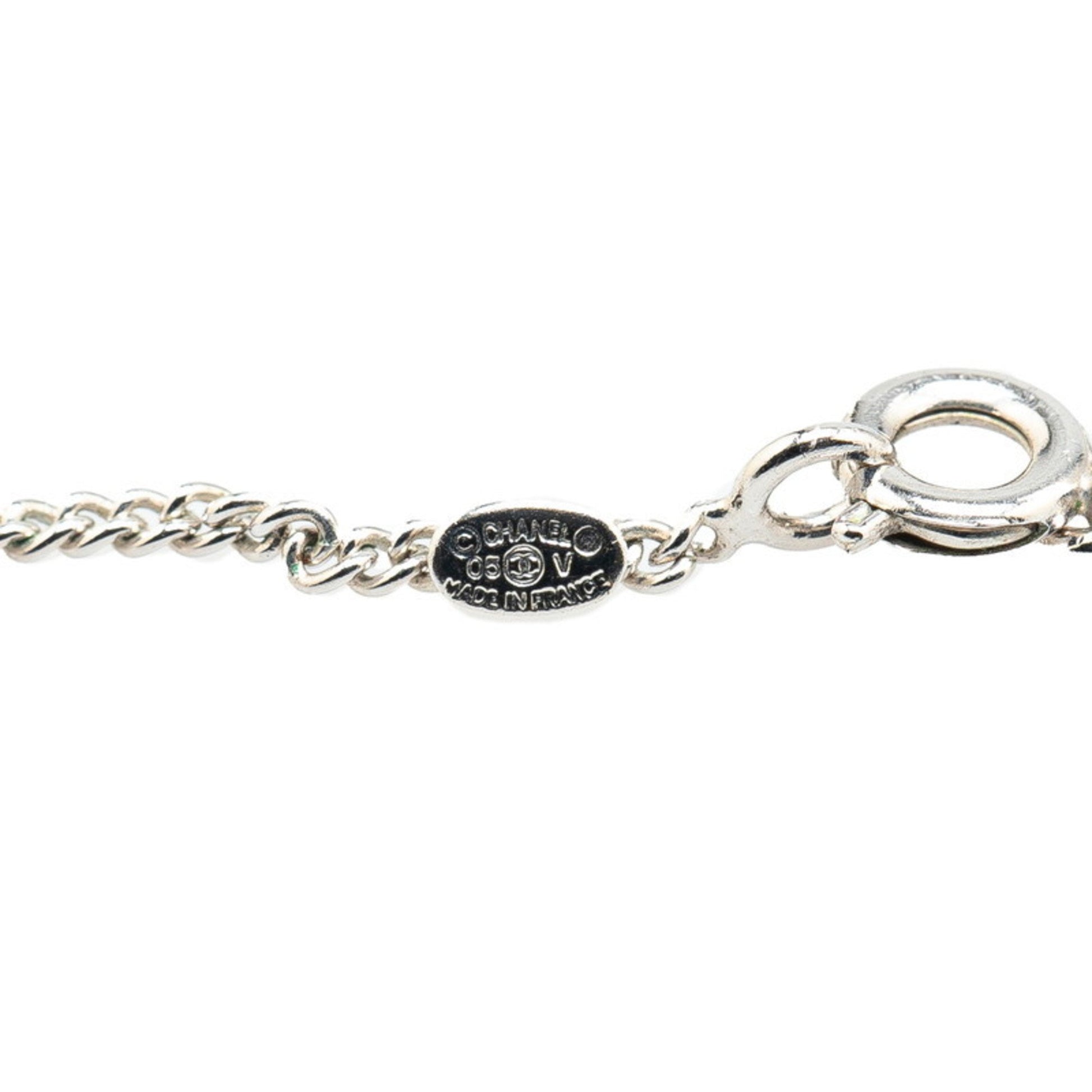 Chanel Coco Mark, Silver, Metal, necklace