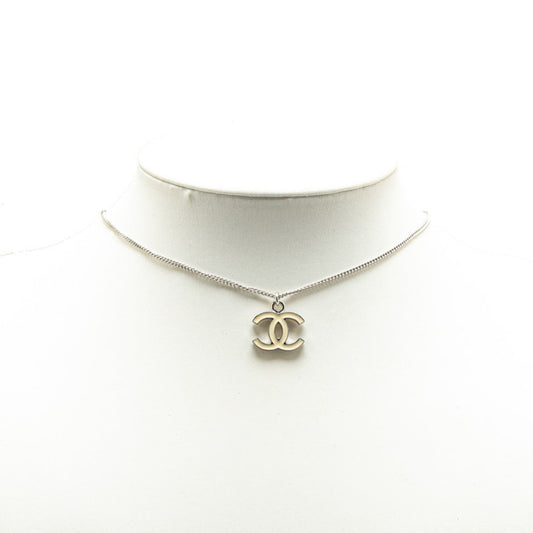 Chanel Coco Mark, Silver, Metal, necklace