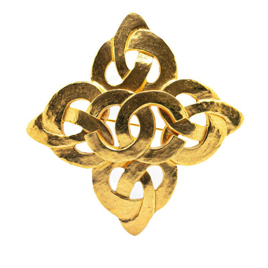 Chanel Coco Mark, Gold, Gold Plated, brooch