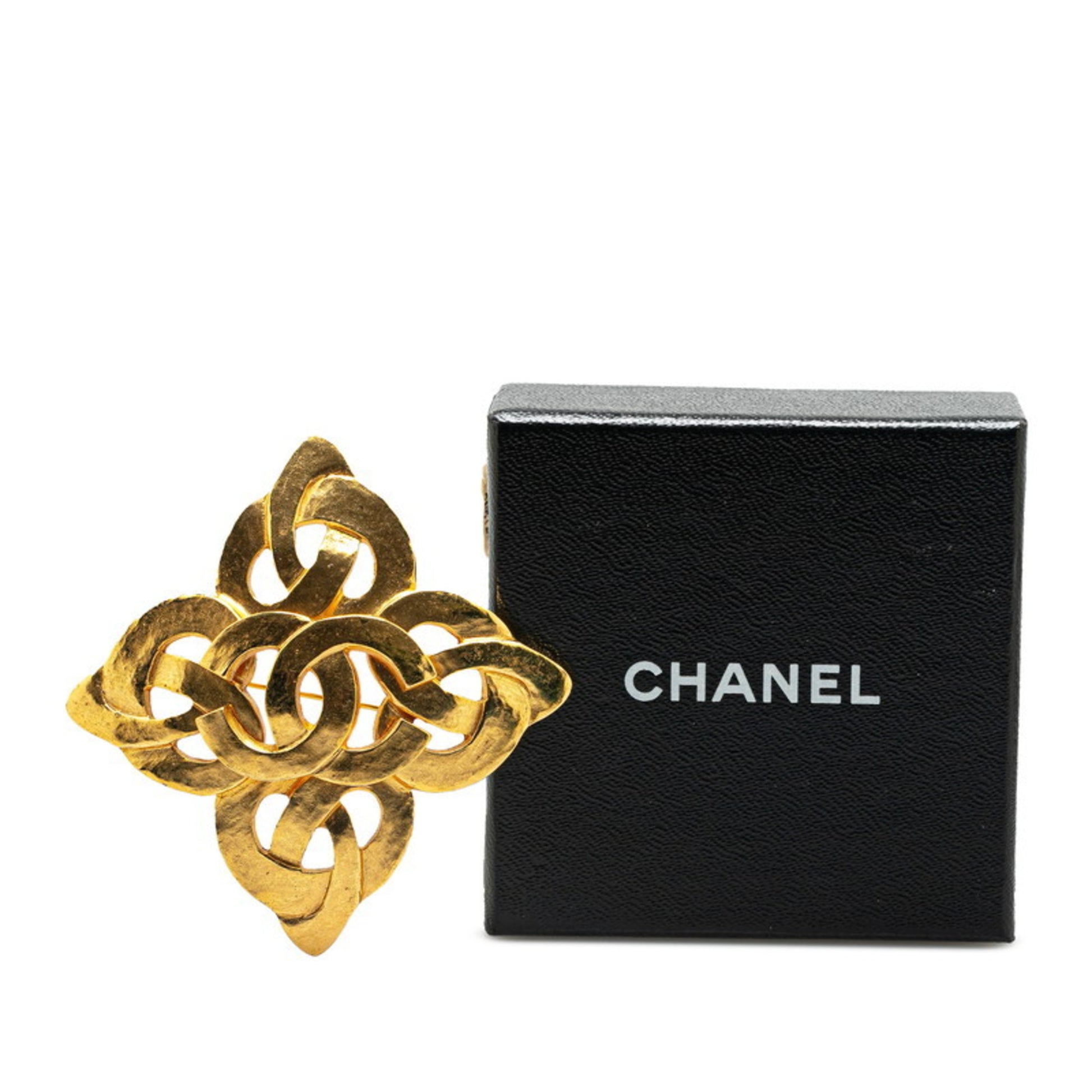 Chanel Coco Mark, Gold, Gold Plated, brooch