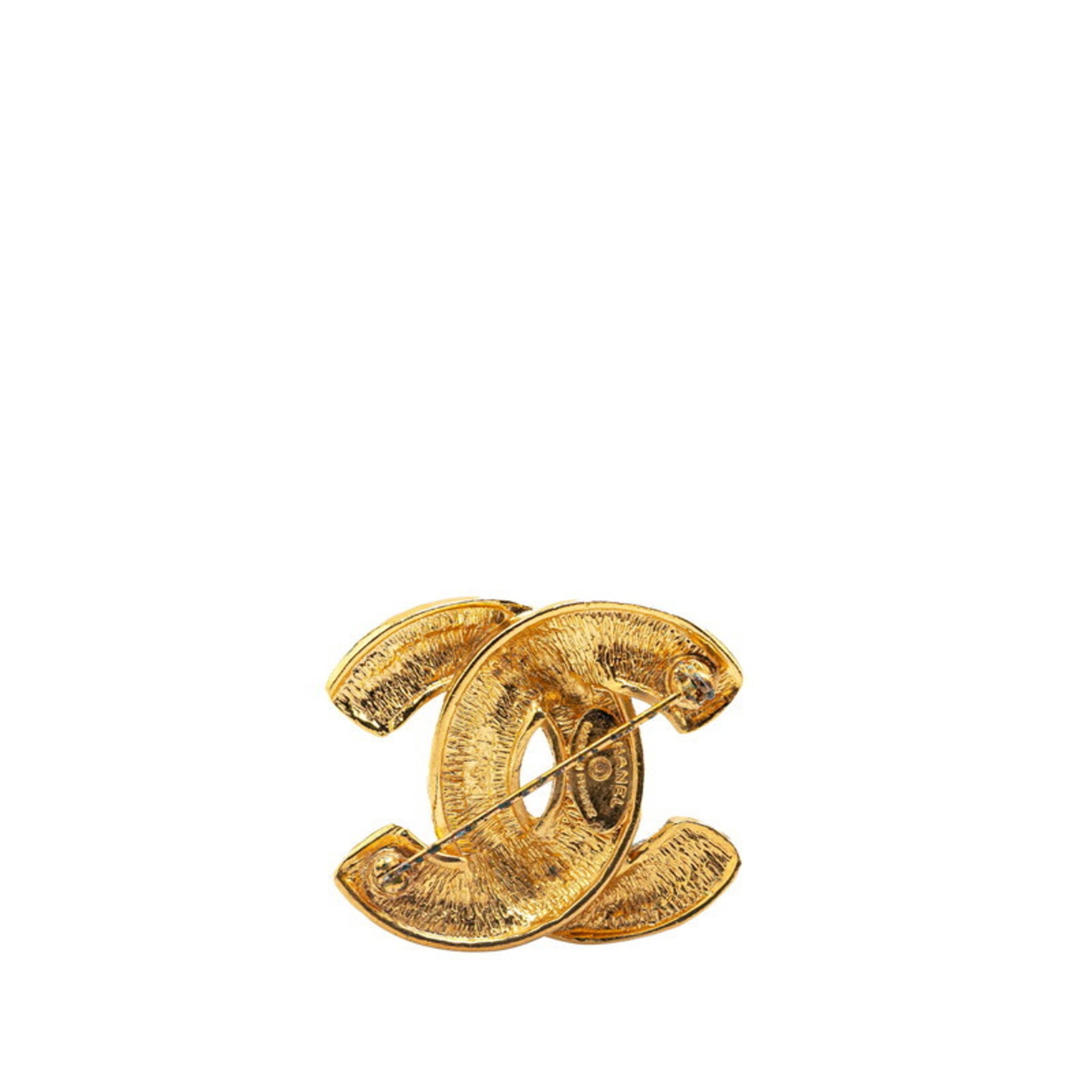 Chanel Coco Mark, Gold, Gold Plated, brooch