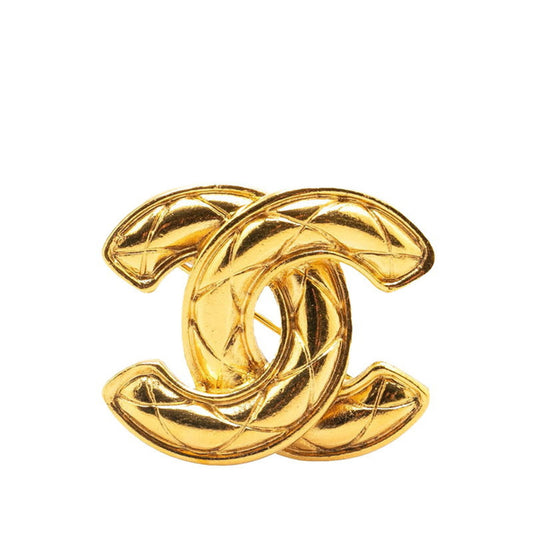 Chanel Coco Mark, Gold, Gold Plated, brooch