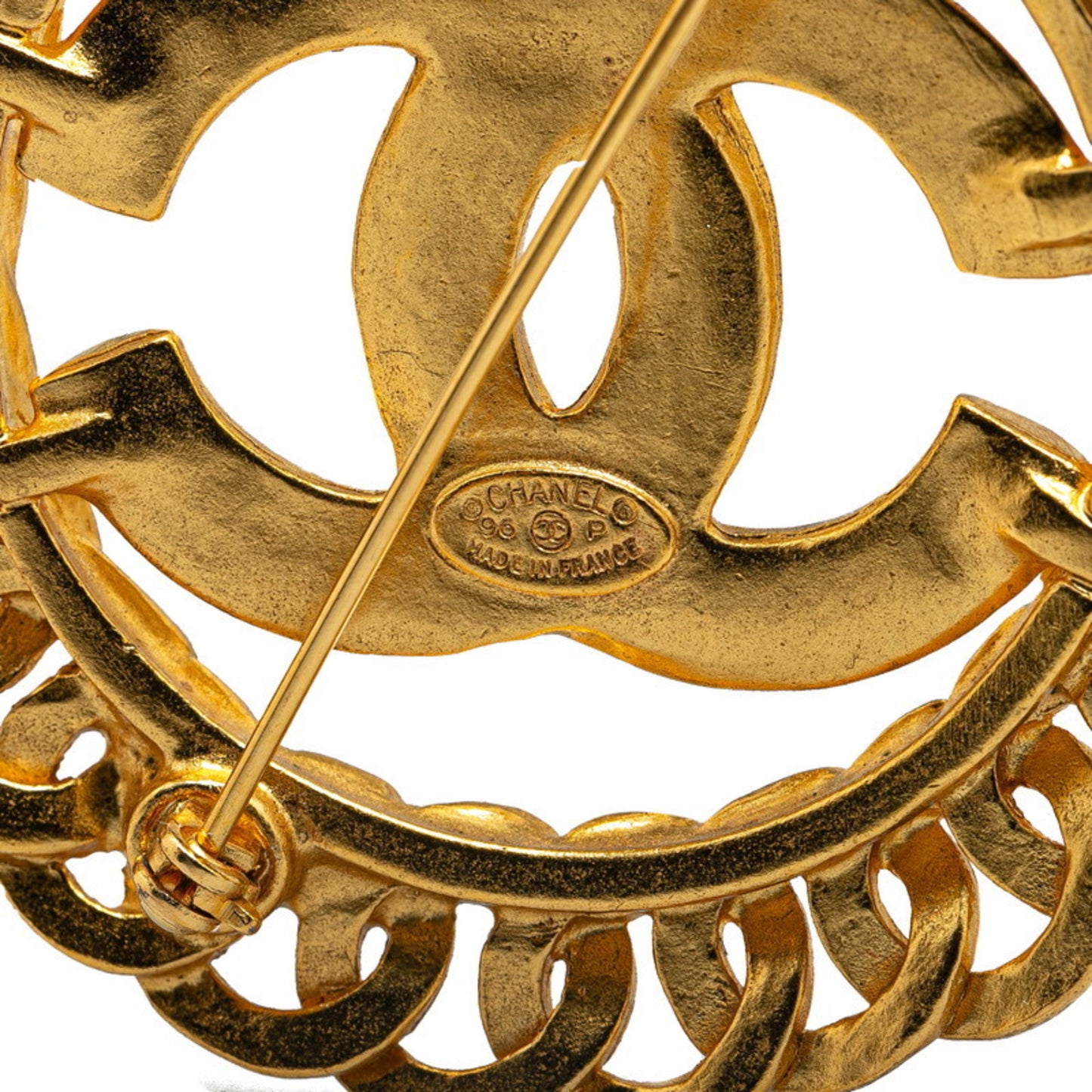 Chanel Coco Mark, Gold, Gold Plated, brooch