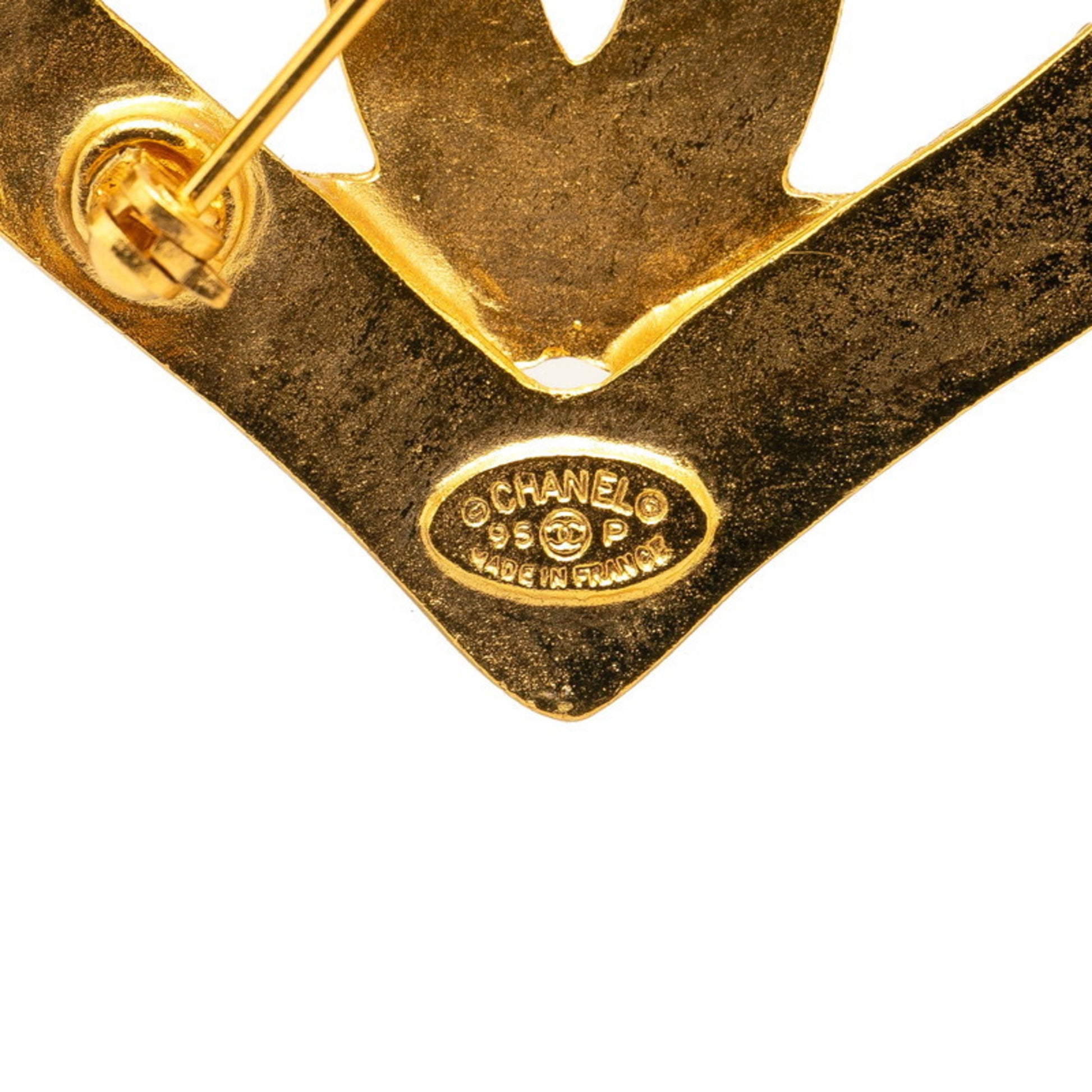 Chanel Coco Mark, Gold, Gold Plated, brooch