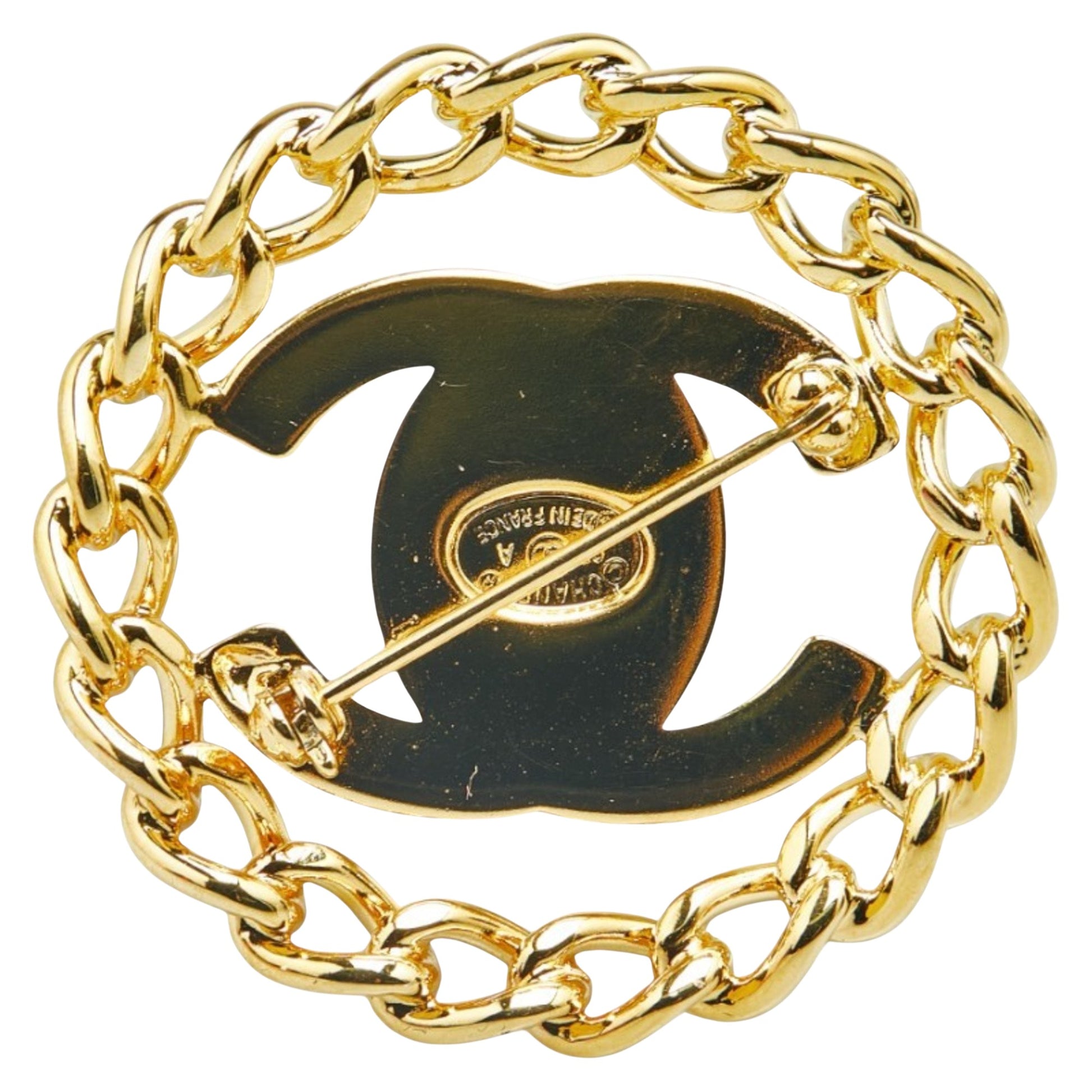 Chanel Coco Mark, Gold, Gold Plated, brooch