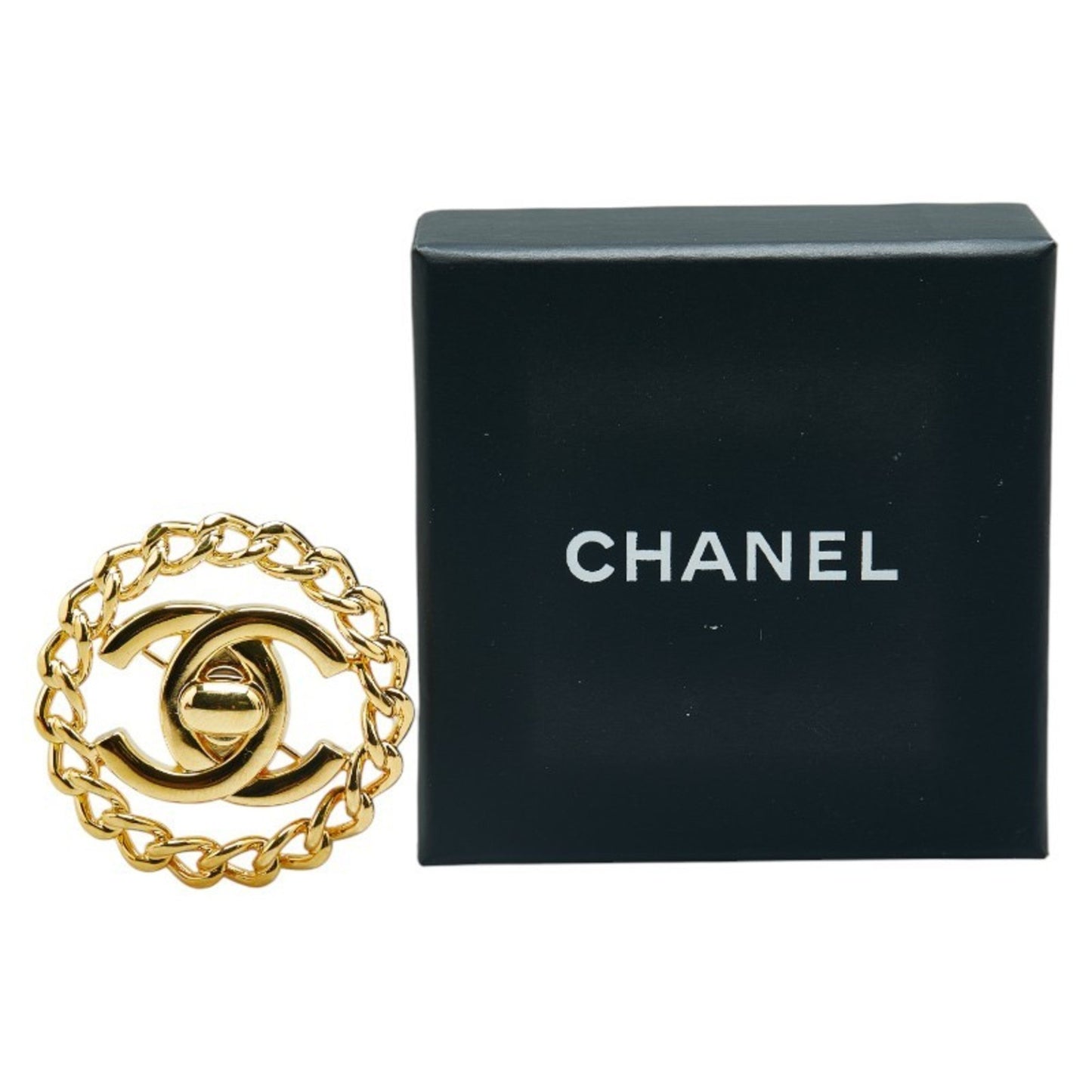 Chanel Coco Mark, Gold, Gold Plated, brooch