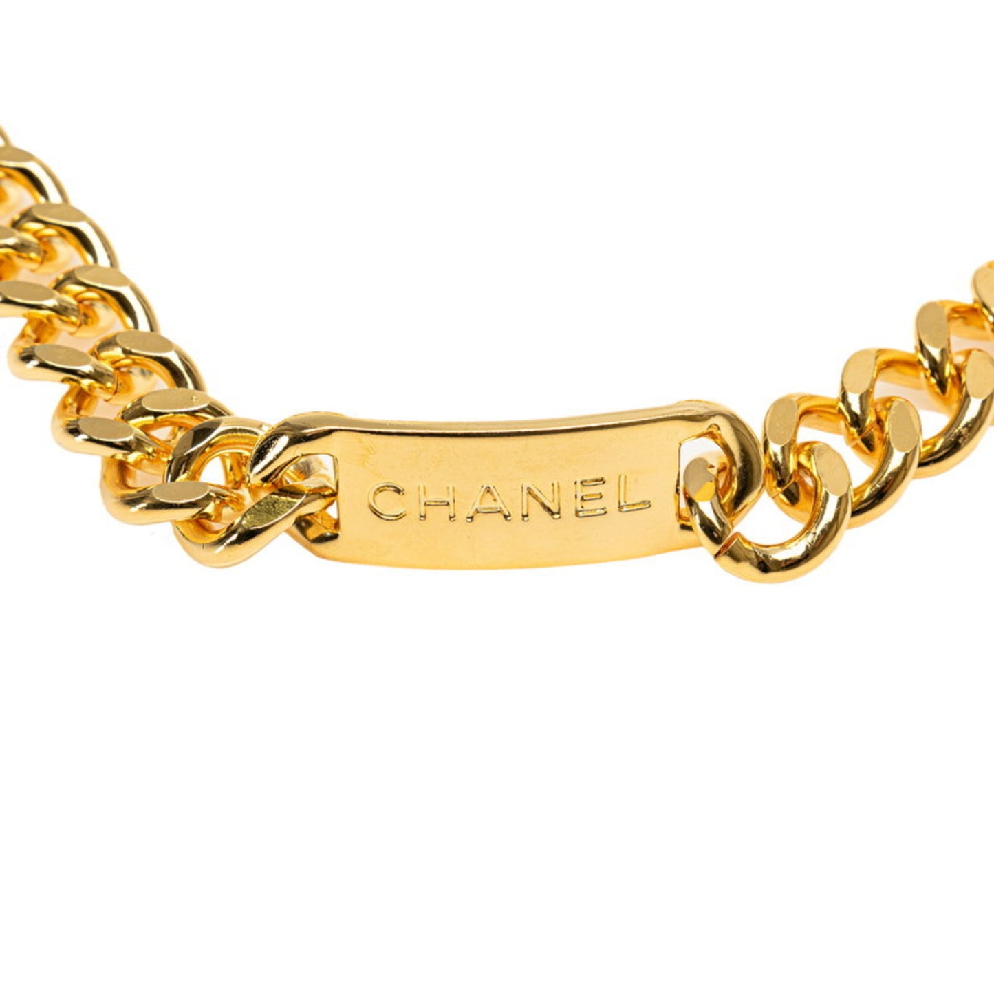 Chanel Coco Mark, Gold, Gold Plated, belt