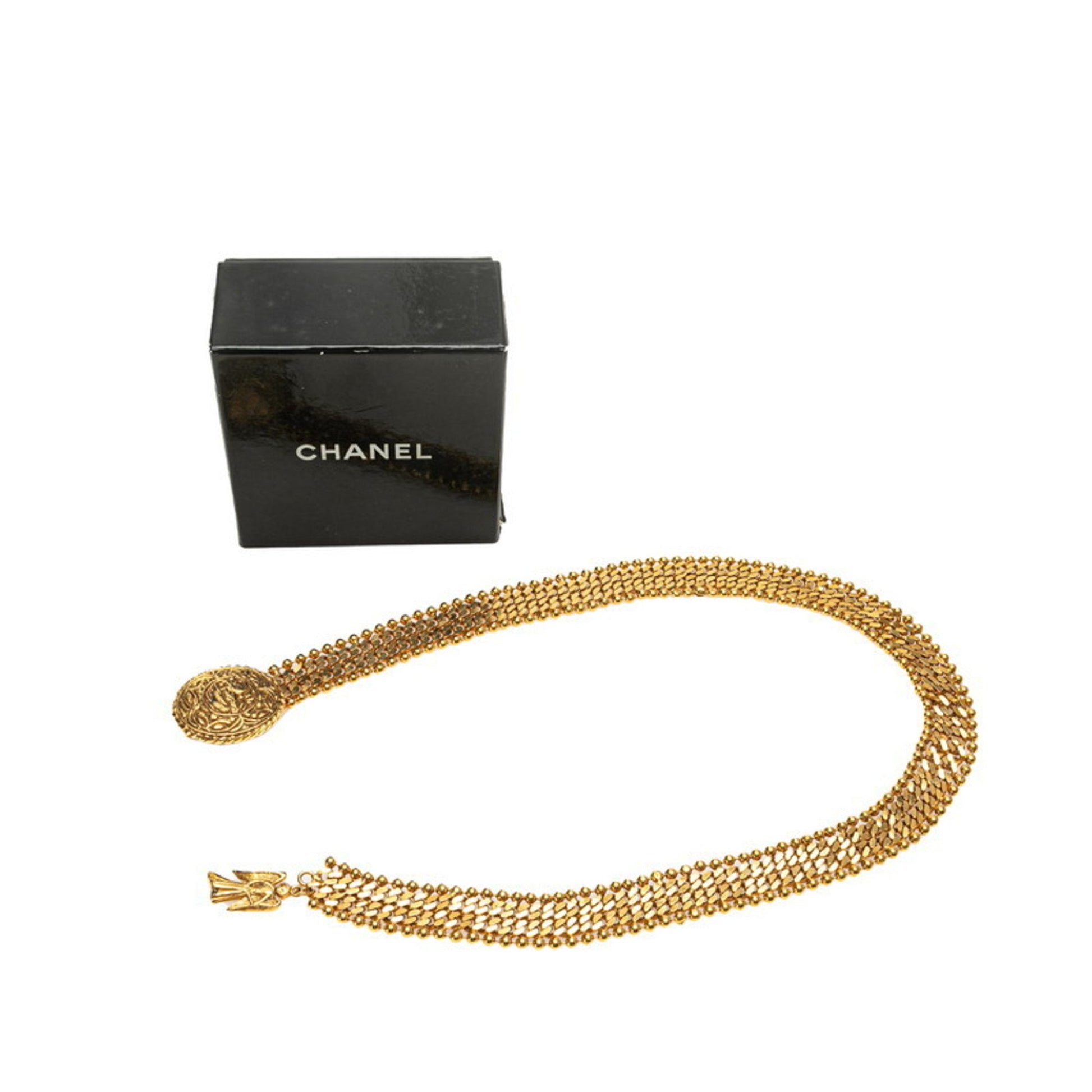 Chanel, Gold, Gold Plated, belt