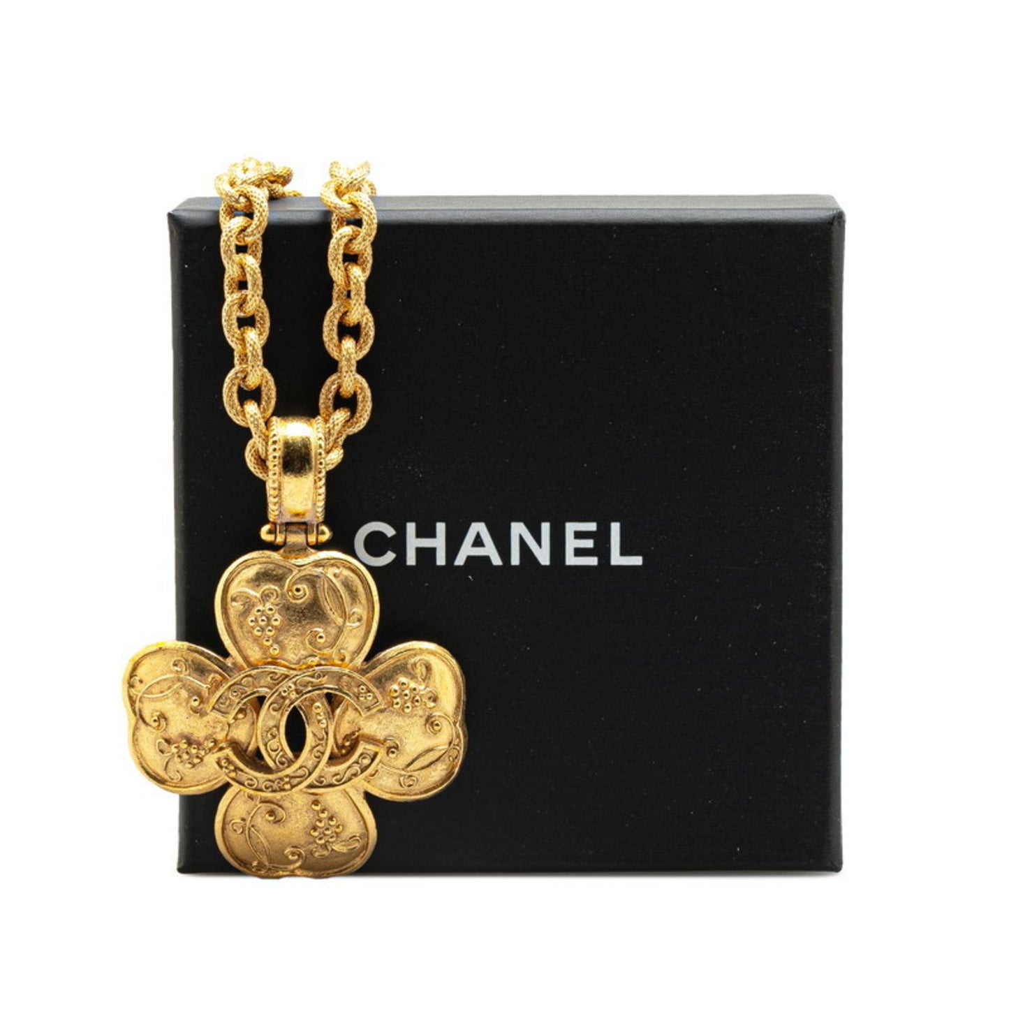 Chanel Coco Mark, Gold, Metal, necklace