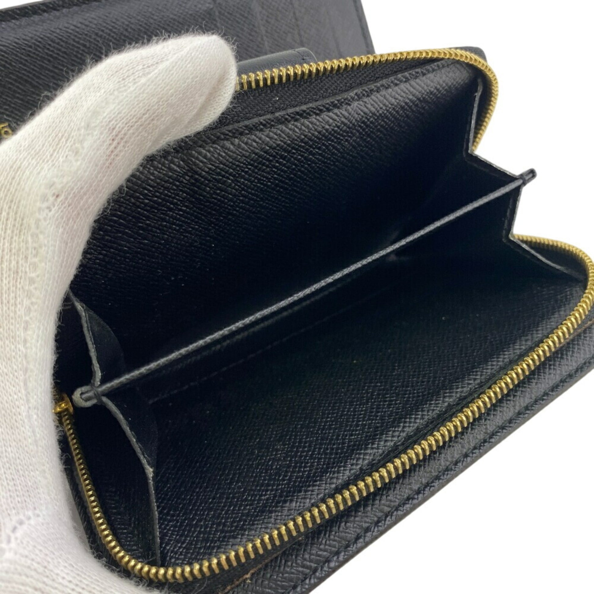 Louis Vuitton Juliette, Black, Canvas, wallet