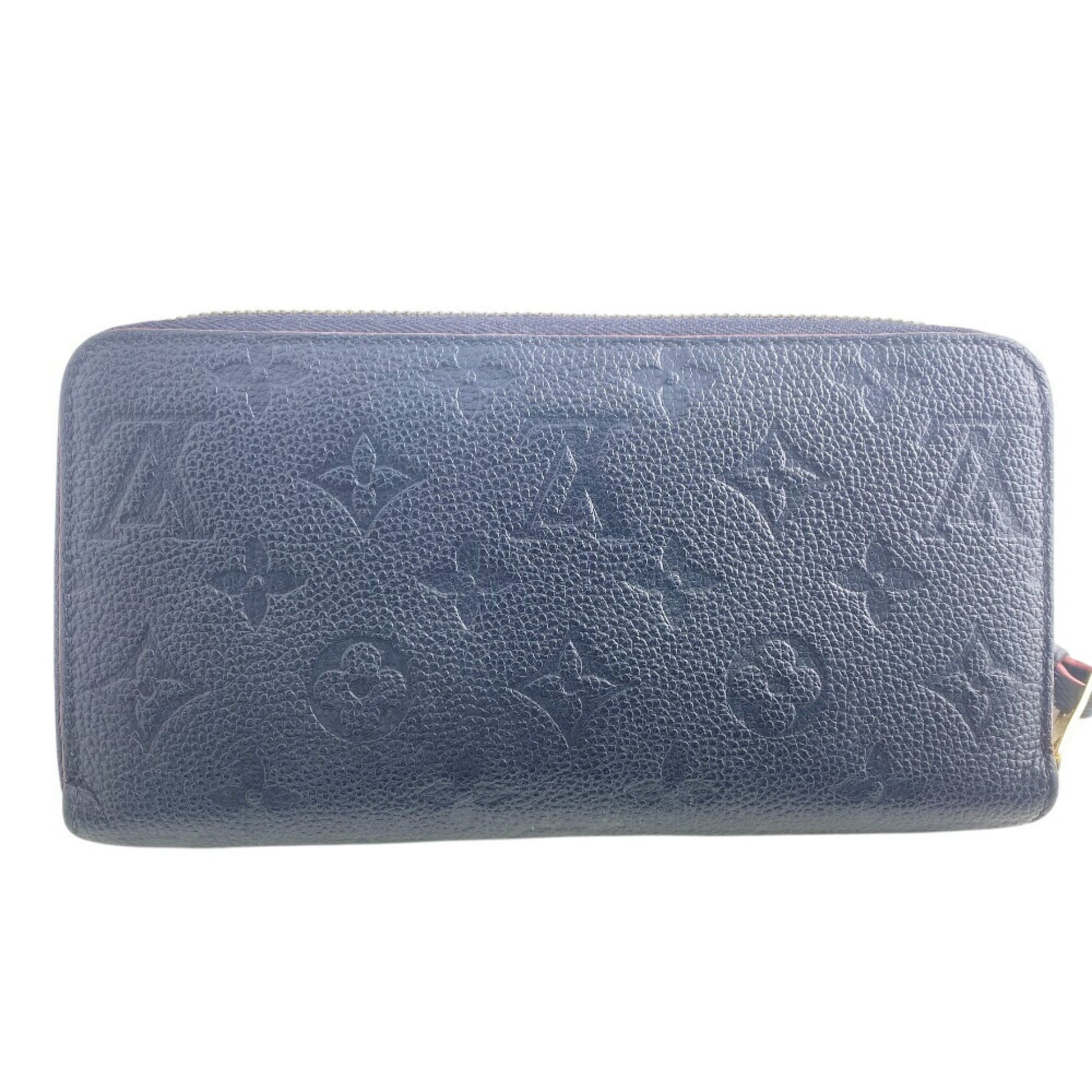 Louis Vuitton Zippy wallet, Navy, Leather, wallet