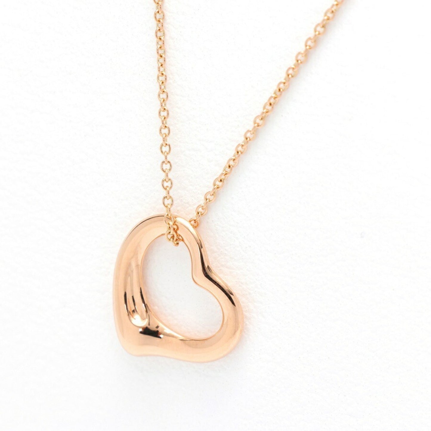 Tiffany & Co Open Heart, Gold, Rose Gold, necklace