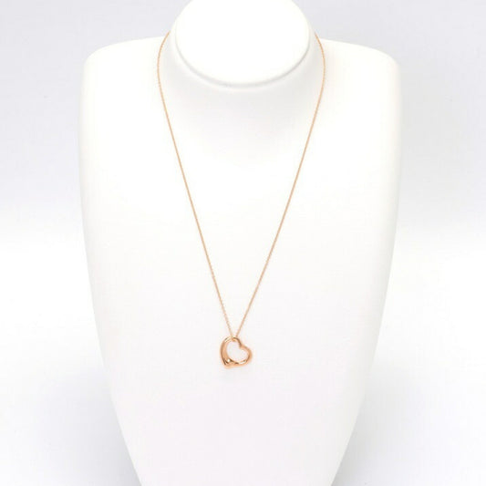 Tiffany & Co Open Heart, Gold, Rose Gold, necklace