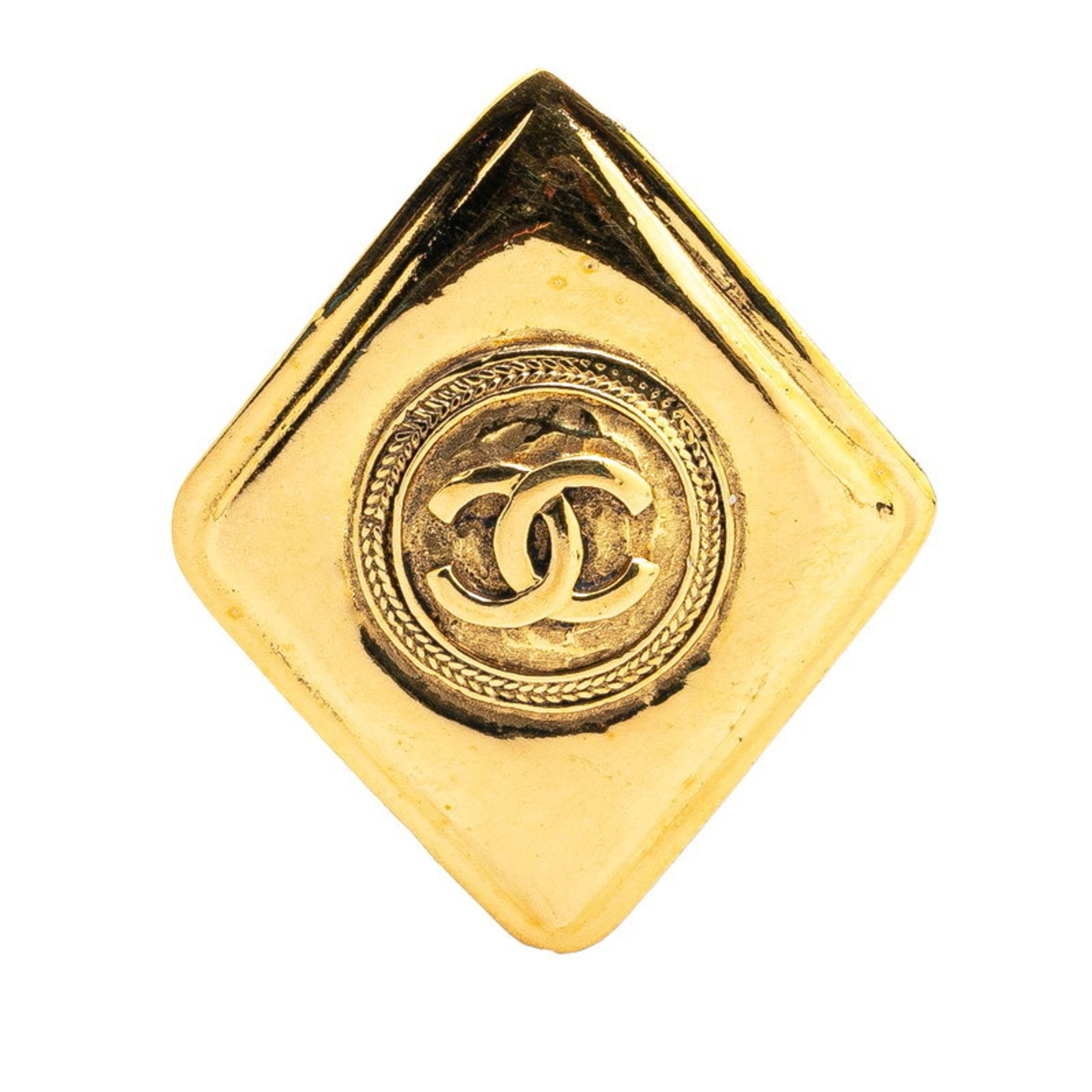 Chanel Coco Mark, Gold, Gold Plated, brooch