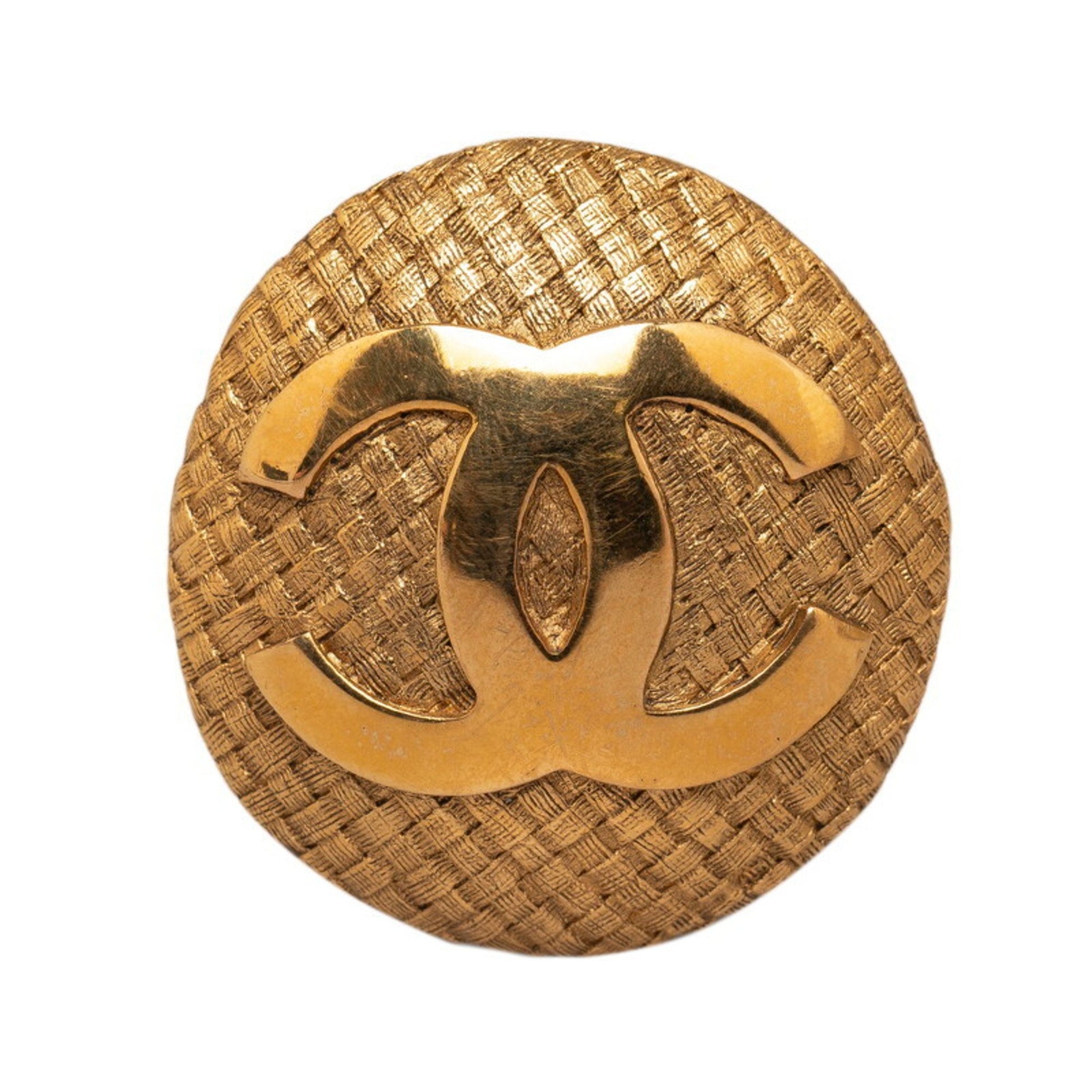 Chanel Coco Mark, Gold, Gold Plated, brooch