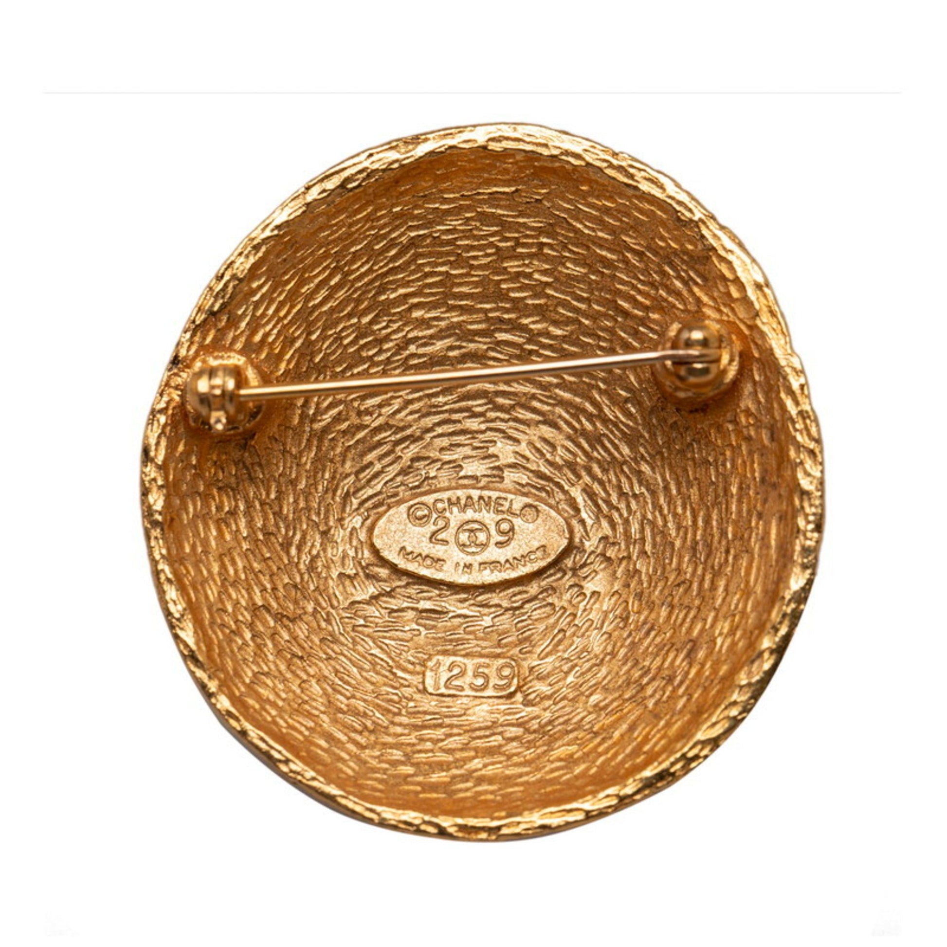 Chanel Coco Mark, Gold, Gold Plated, brooch