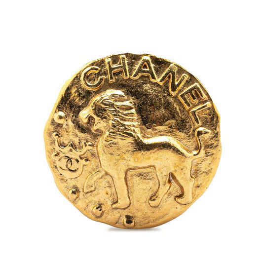 Chanel, Gold, Gold Plated, brooch