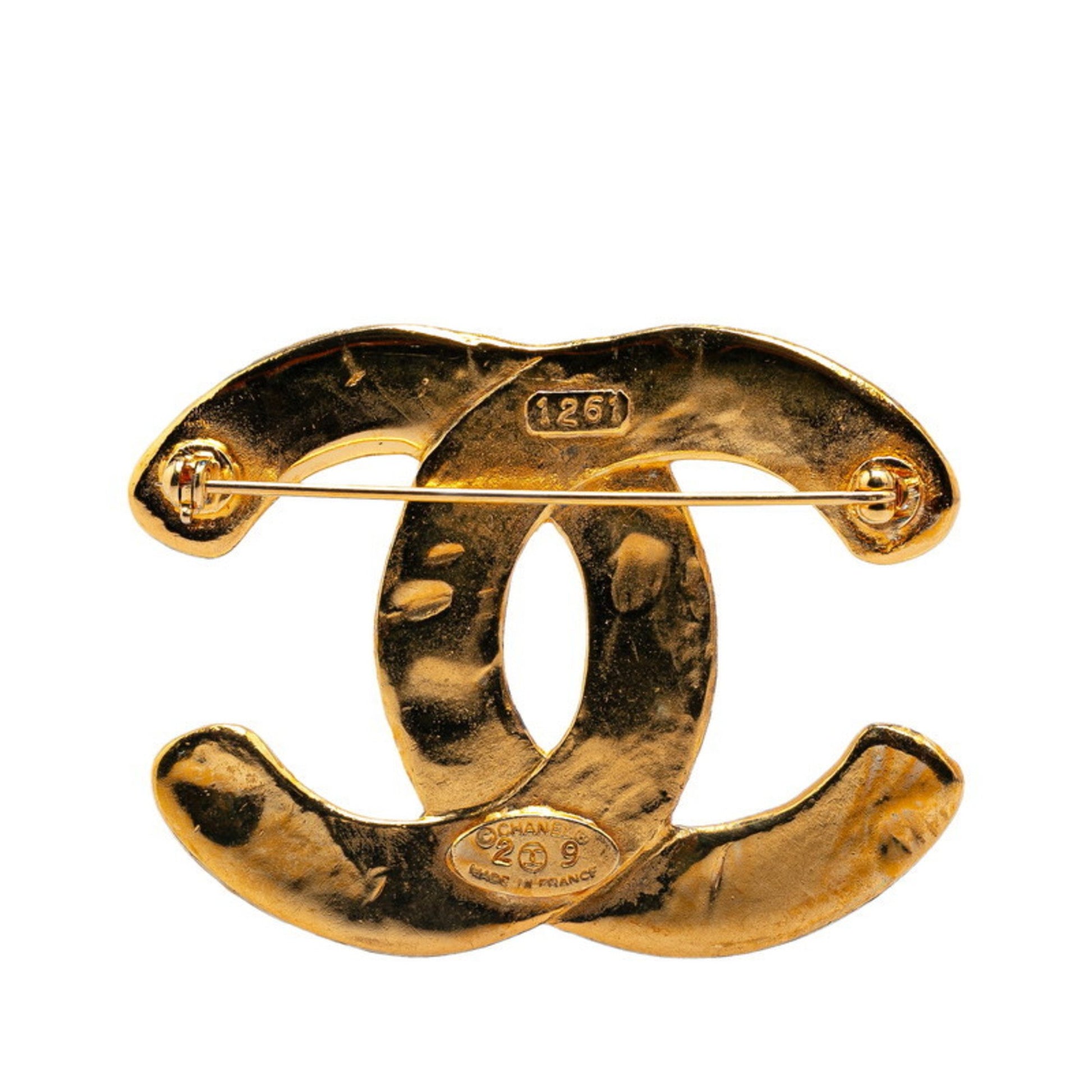 Chanel Coco Mark, Gold, Gold Plated, brooch