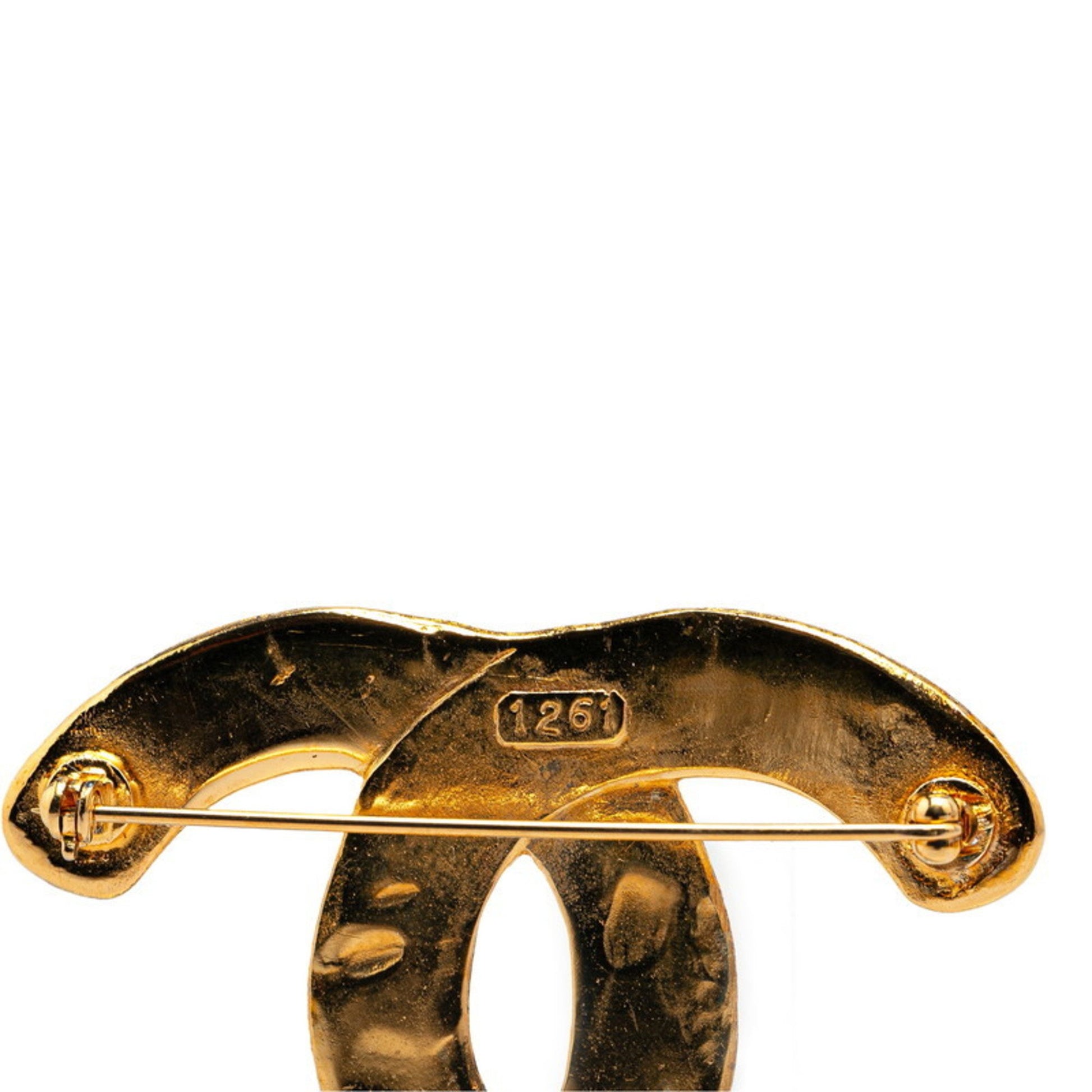 Chanel Coco Mark, Gold, Gold Plated, brooch