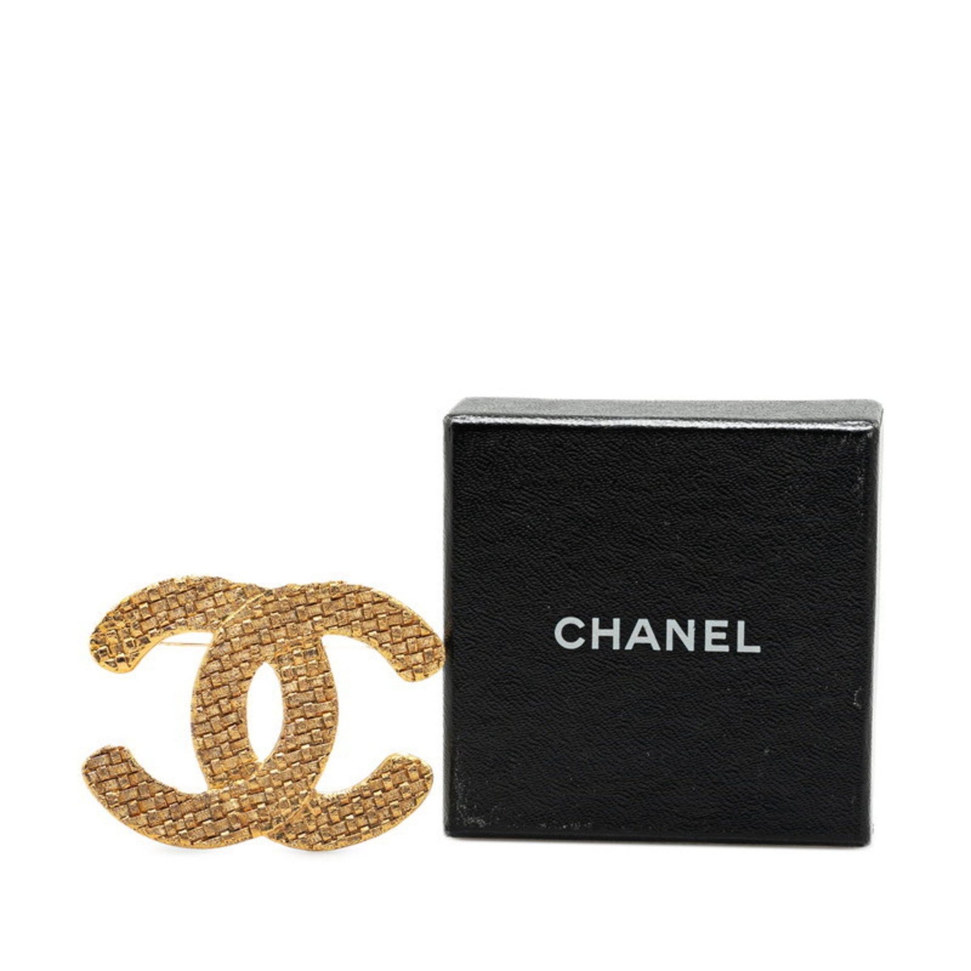 Chanel Coco Mark, Gold, Gold Plated, brooch