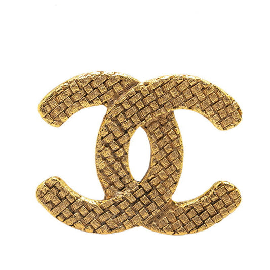 Chanel Coco Mark, Gold, Gold Plated, brooch