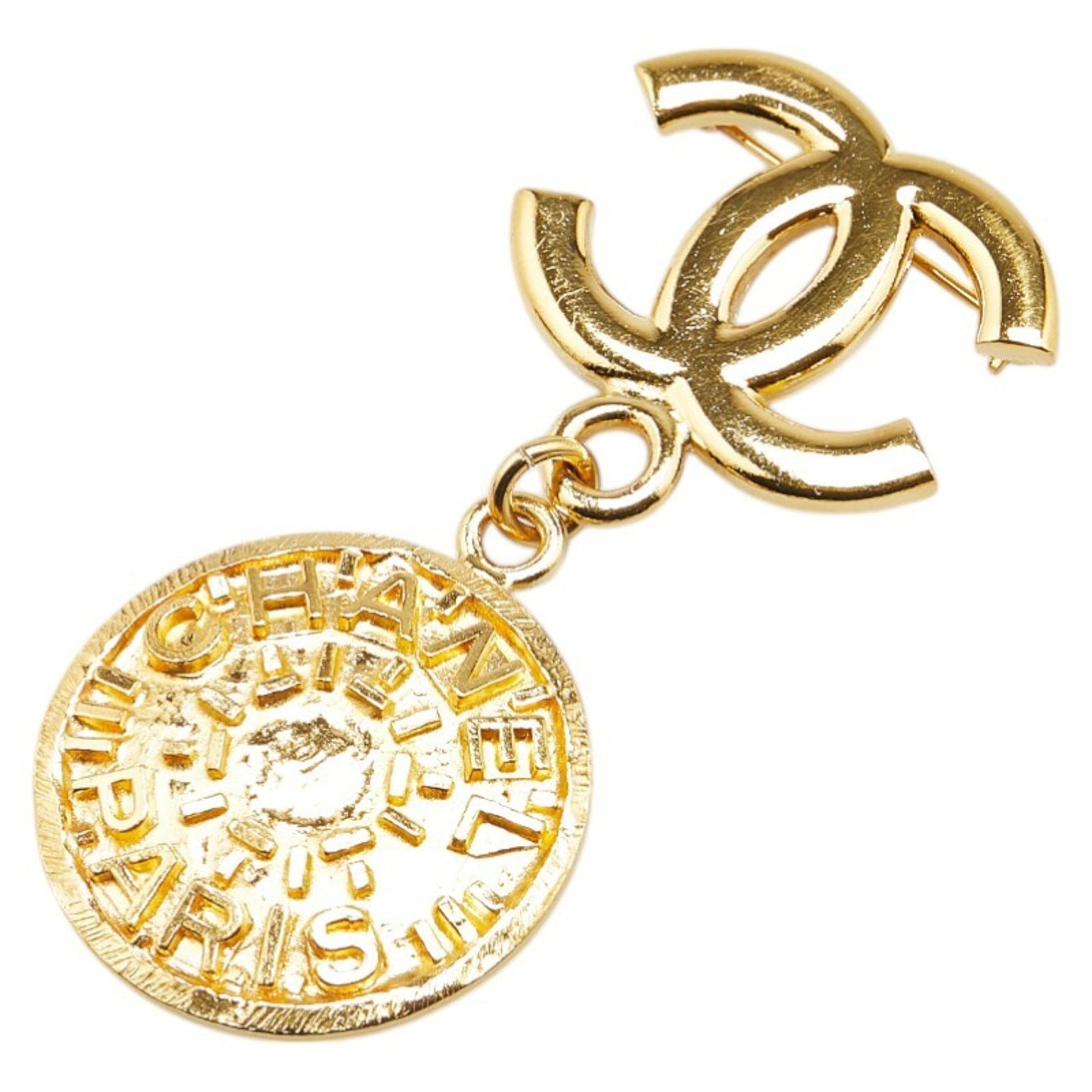 Chanel Coco Mark, Gold, Gold Plated, brooch