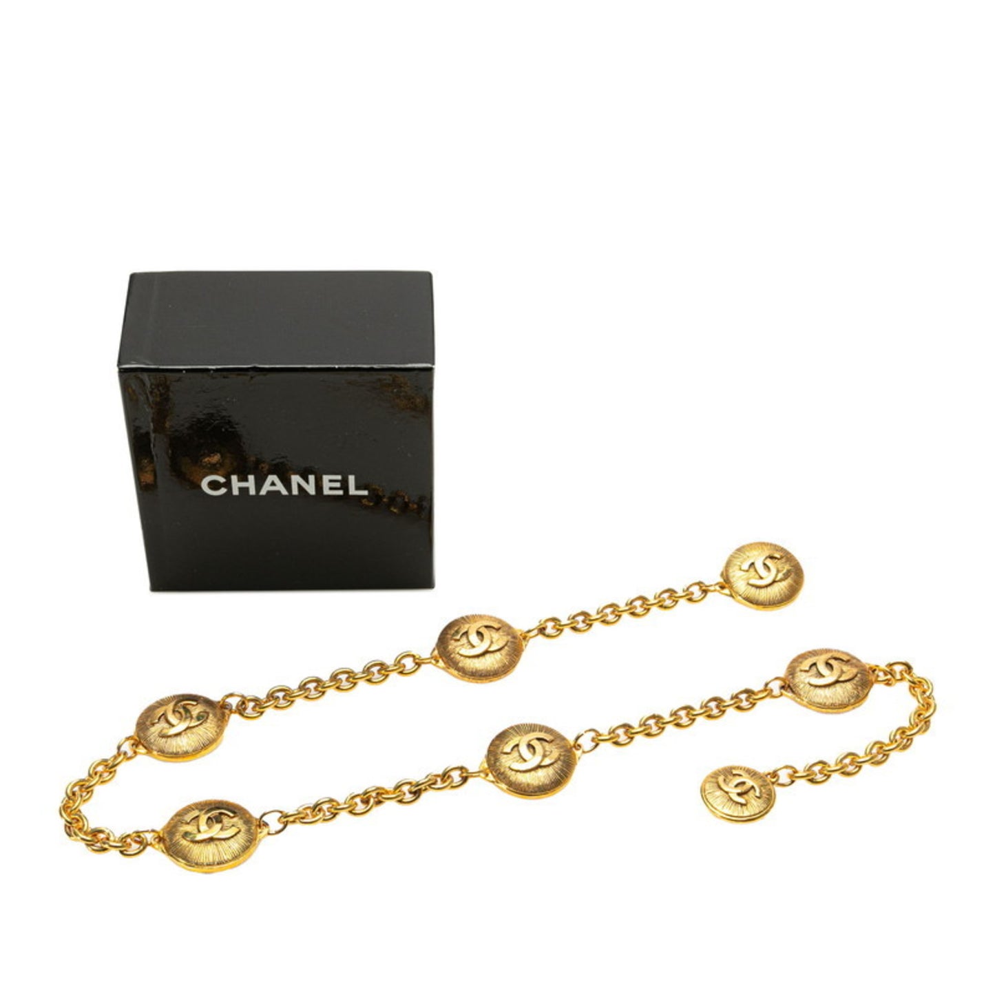 Chanel Coco Mark, Gold, Gold Plated, belt