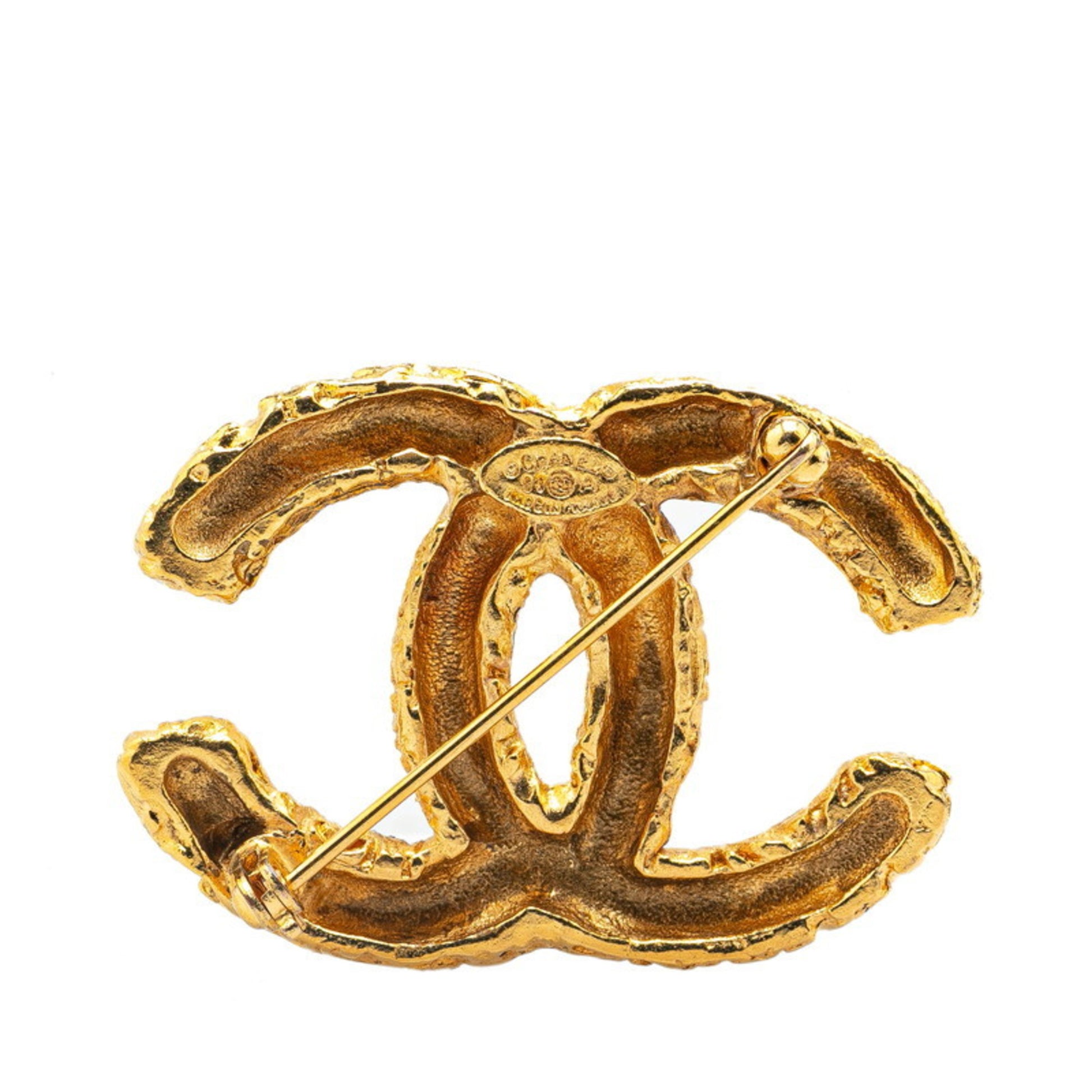 Chanel Coco Mark, Gold, Gold Plated, brooch