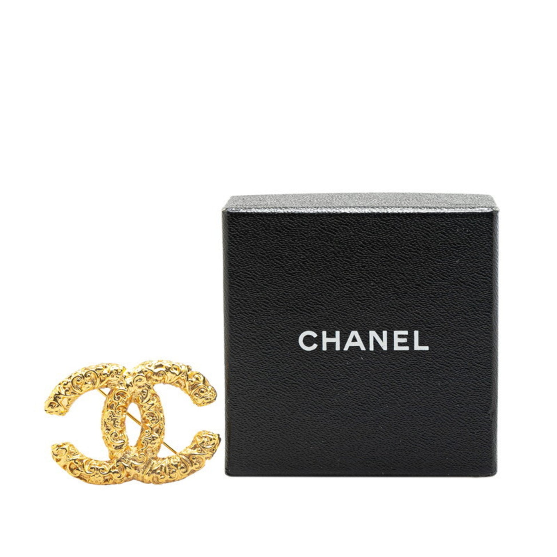 Chanel Coco Mark, Gold, Gold Plated, brooch