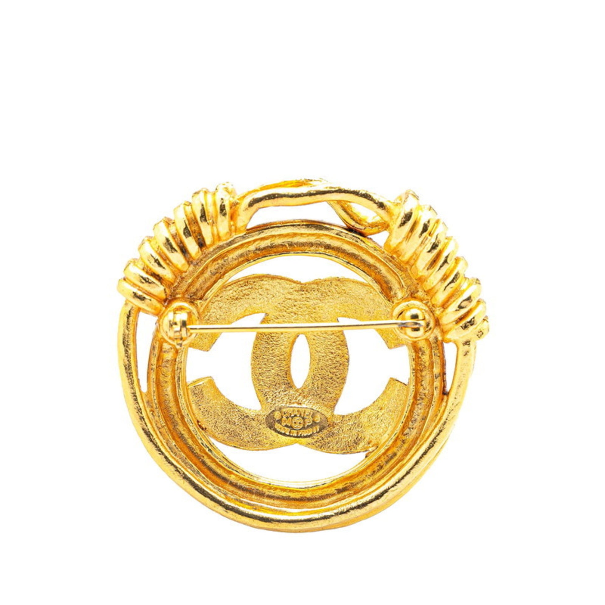 Chanel Coco Mark, Gold, Metal, brooch