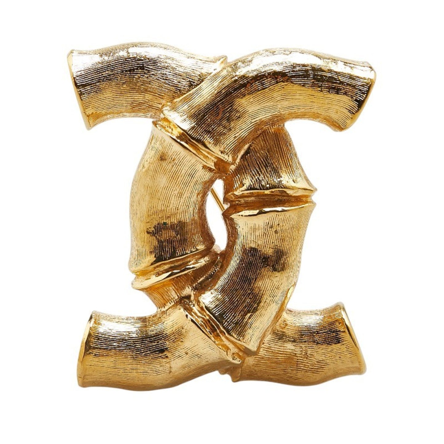 Chanel Logo CC, Gold, Metal, brooch