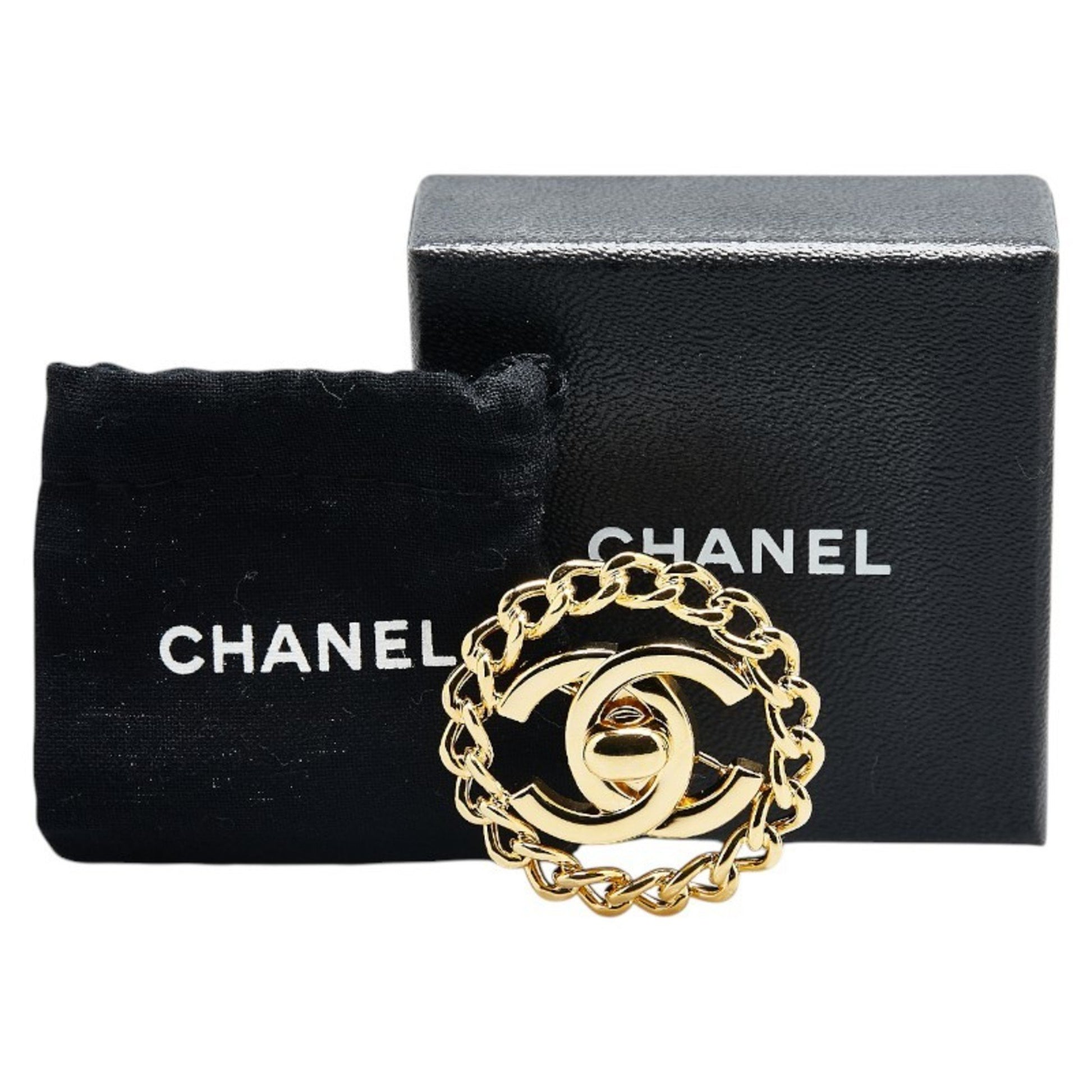 Chanel Coco Mark, Gold, Gold Plated, brooch