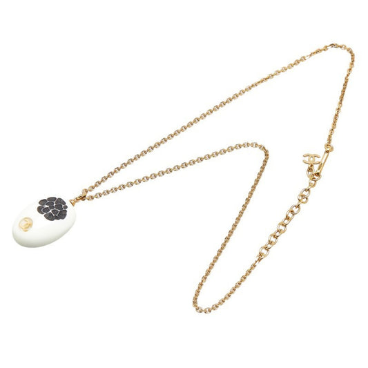 Chanel Coco Mark, White, Gold Plated, necklace