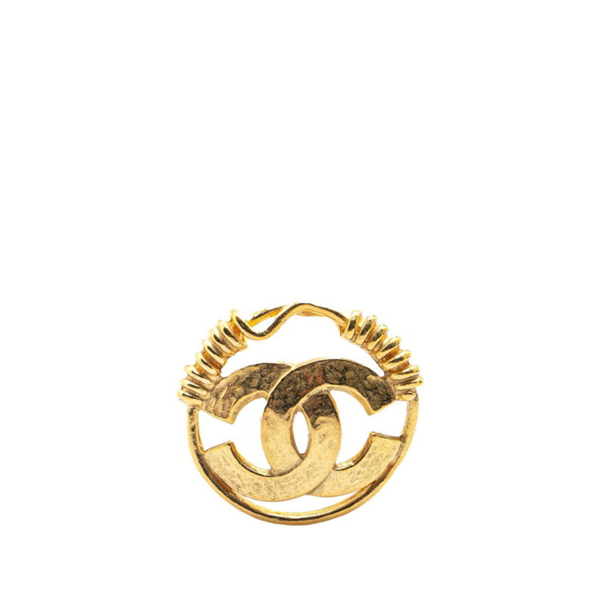 Chanel Coco Mark, Gold, Gold Plated, brooch