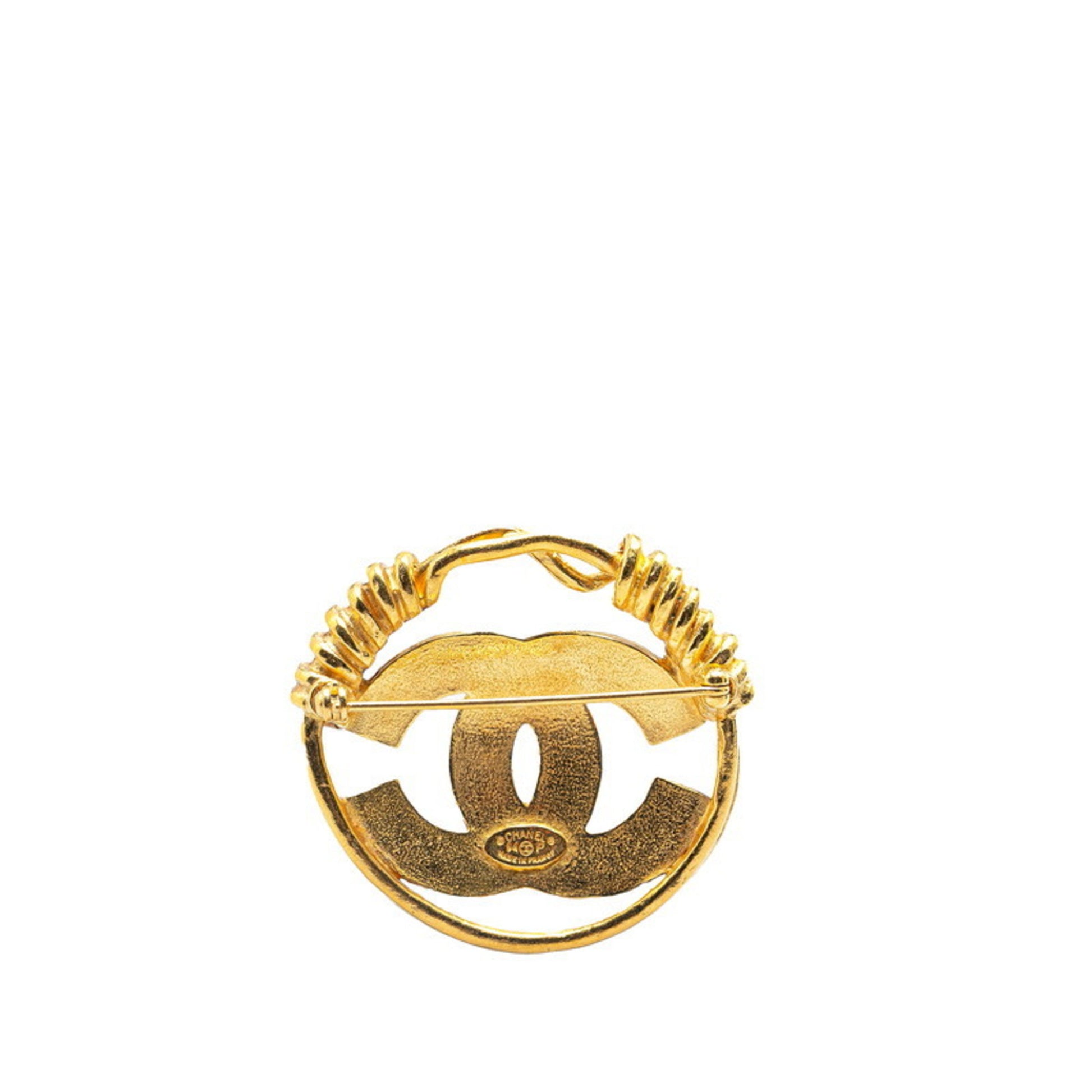 Chanel Coco Mark, Gold, Gold Plated, brooch