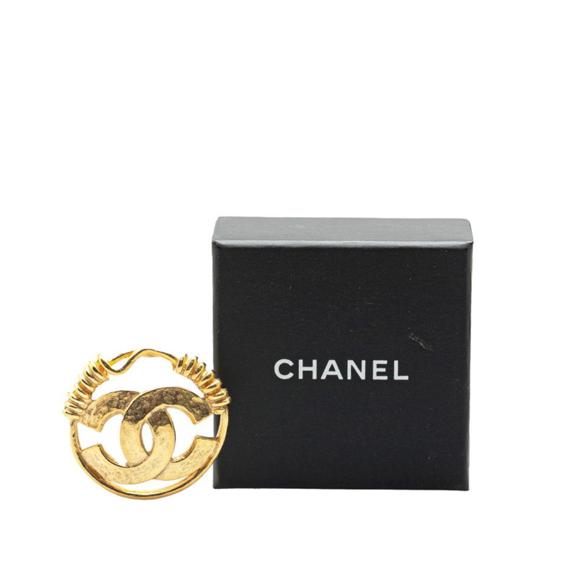 Chanel Coco Mark, Gold, Gold Plated, brooch