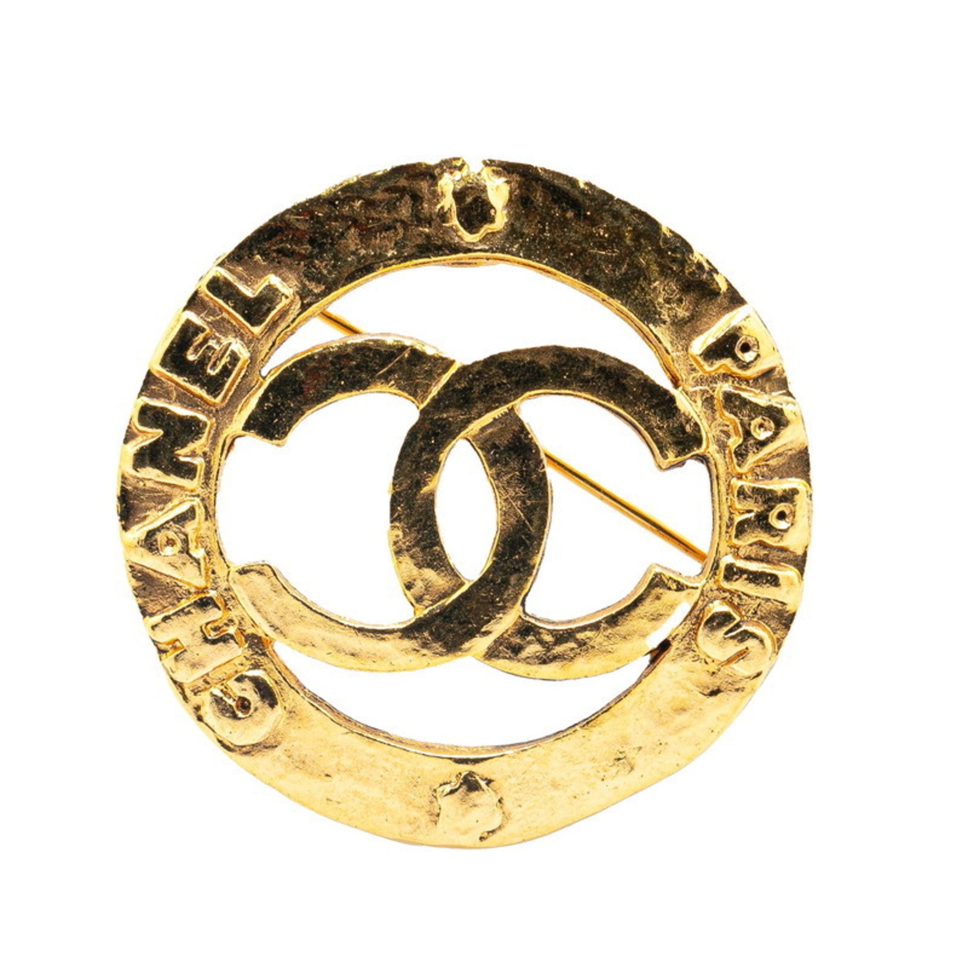 Chanel Coco Mark, Gold, Gold Plated, brooch