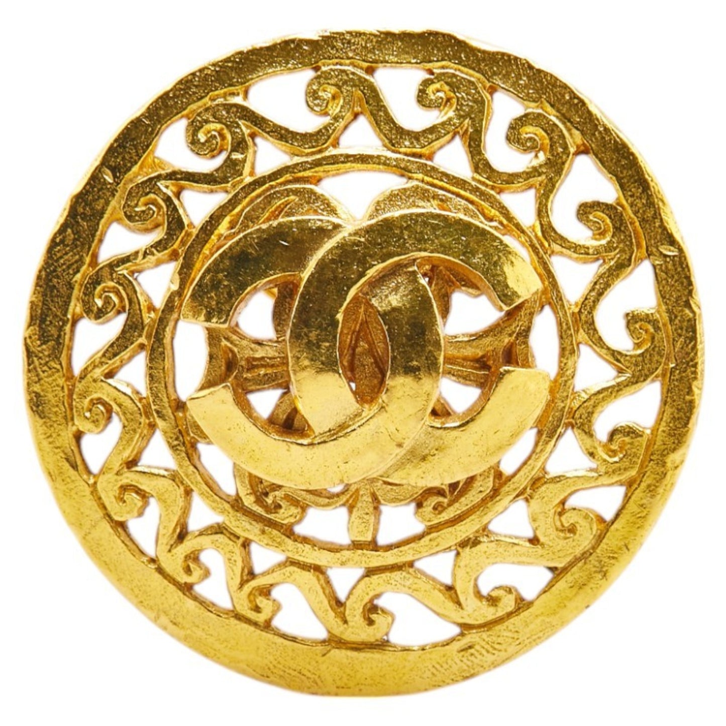 Chanel Coco Mark, Gold, Gold Plated, brooch