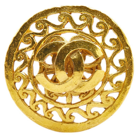 Chanel Coco Mark, Gold, Gold Plated, brooch