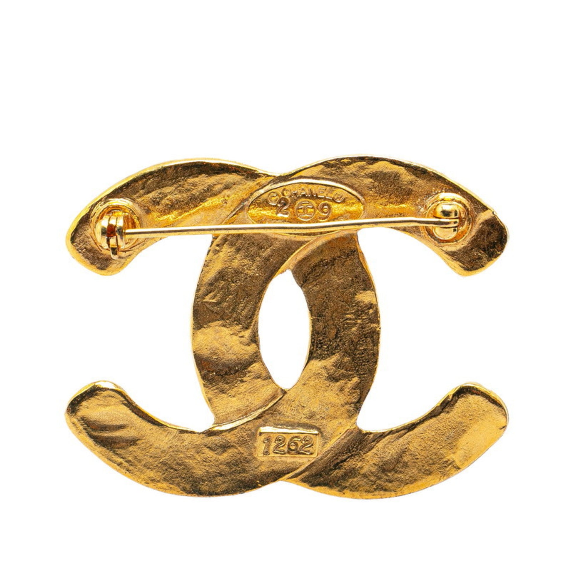 Chanel Coco Mark, Gold, Gold Plated, brooch