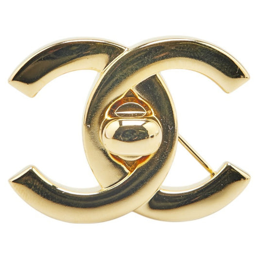 Chanel Coco Mark, Gold, Gold Plated, brooch