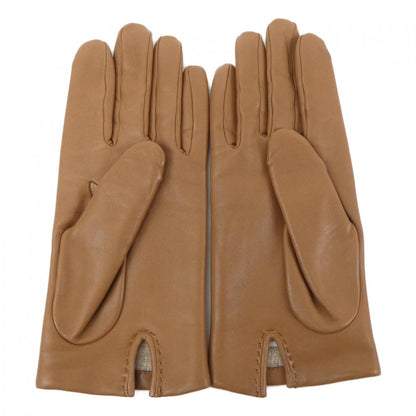 Hermès, Brown, Leather, gloves