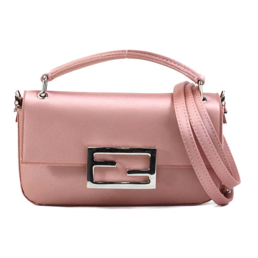 Fendi Baguette, Pink, Silk, shoulder