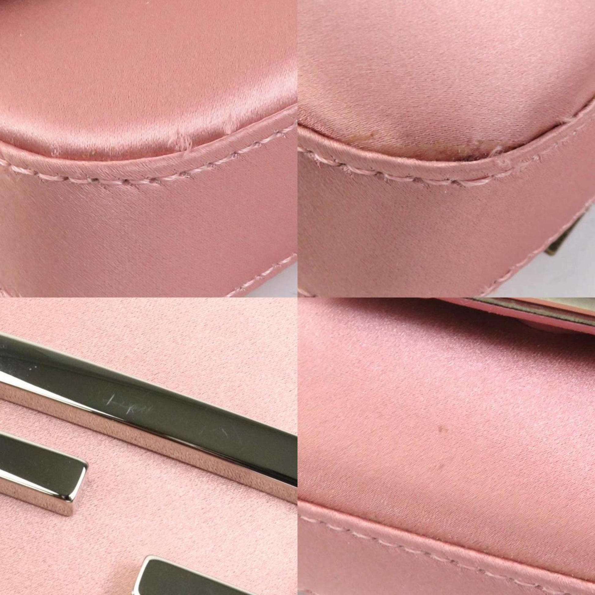 Fendi Baguette, Pink, Silk, shoulder