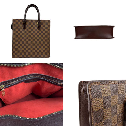 Louis Vuitton Sac Plat, Brown, Canvas, tote