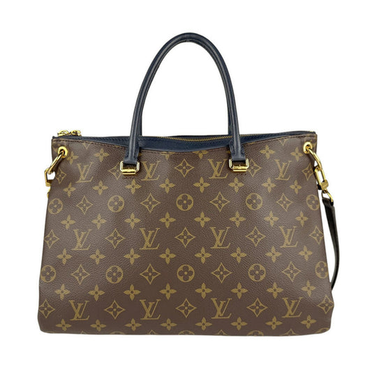 Louis Vuitton Pallas, Brown, Canvas, handbag