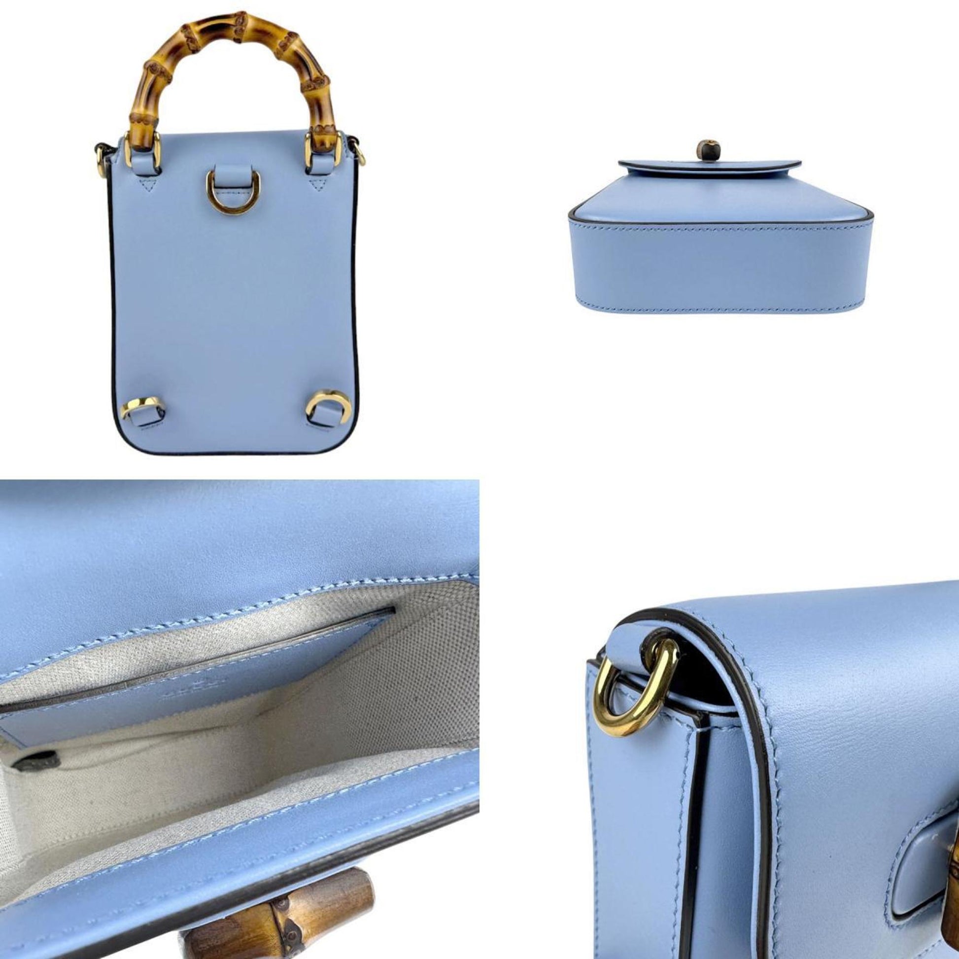Gucci, Blue, Leather, shopper