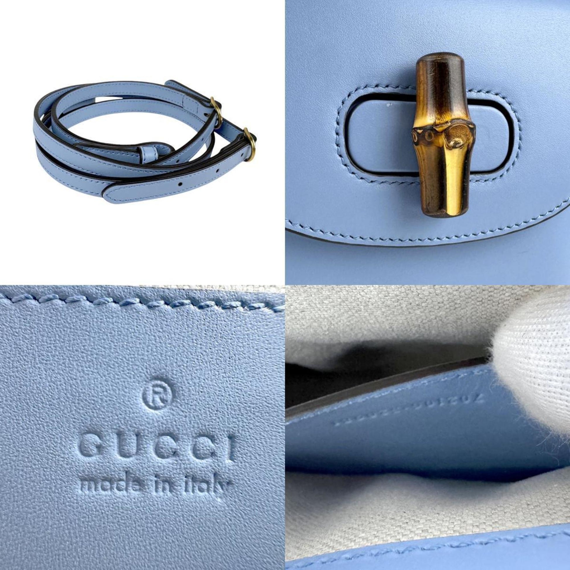 Gucci, Blue, Leather, shopper