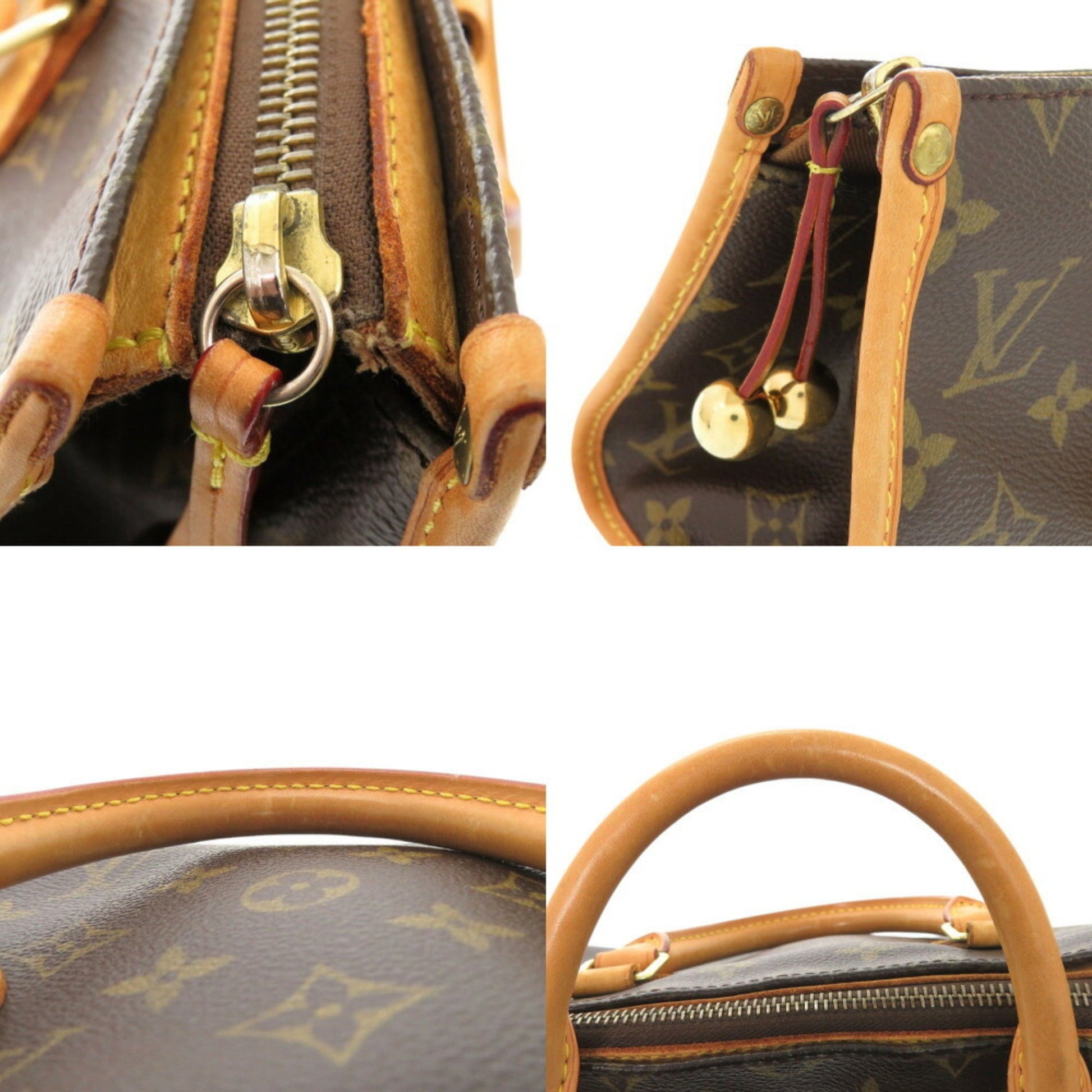 Louis Vuitton Popincourt, Brown, Canvas, handbag
